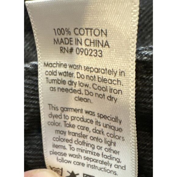 Pacsun Size 26 90s Boyfriend Cotton Distressed Black High Rise Bootcut - Picture 11 of 13